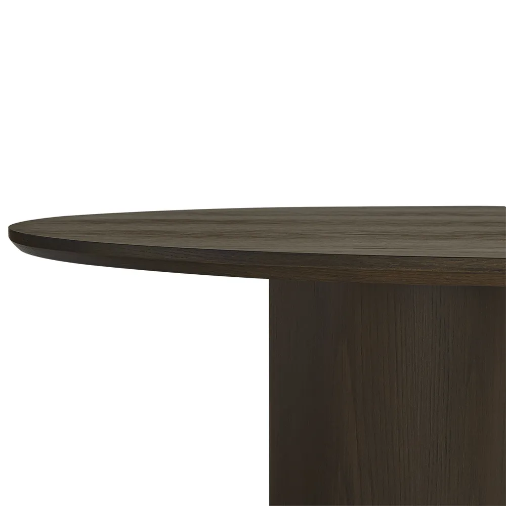 Eli Round Dining Table - 1.5m Smoked Oak