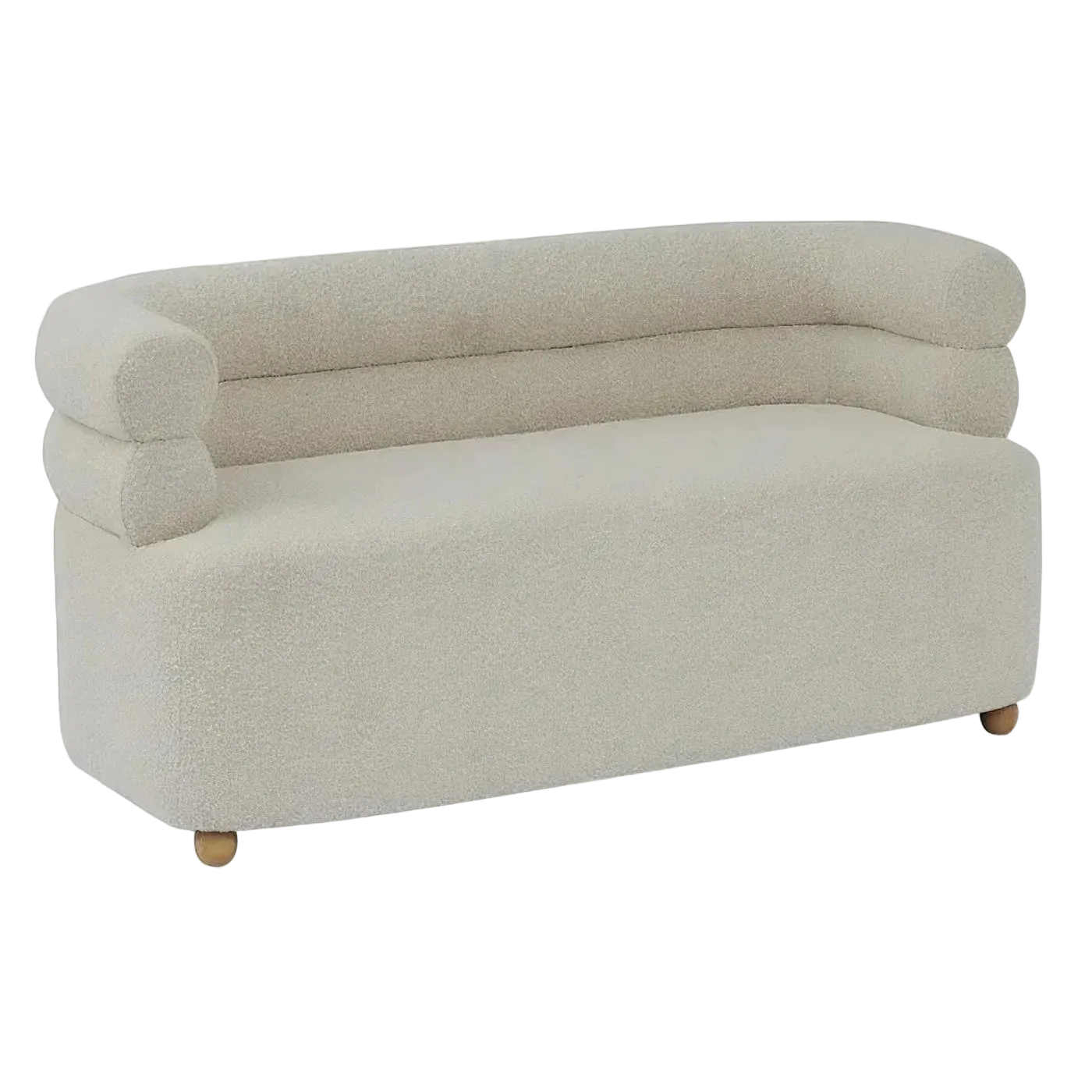 Hurst Boucle Fabric Sofa, 2 Seater, Natural