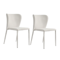 Foley Dining Chair Set of 2 - Natural w Fabric Legs