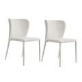 Forrest Dining Chair Set of 2 - Natural w Fabric Legs