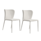 Forrest Dining Chair Set of 2 - Natural w Fabric Legs