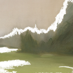 Green Meadows Canvas Painting