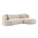 Greenwich Modular 3 Seater Sofa w Right Chaise - Natural Chenille