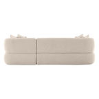 Greenwich Modular 3 Seater Sofa w Right Chaise - Natural Chenille