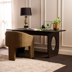 Harcourt Oak Desk - Black