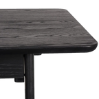 Harrington Oak Desk - Black