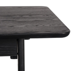 Harcourt Oak Desk - Black