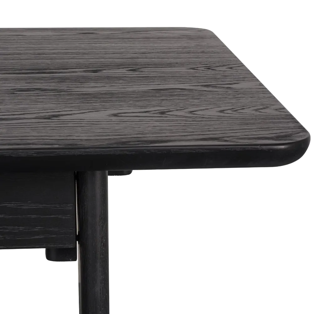 Harcourt Oak Desk - Black