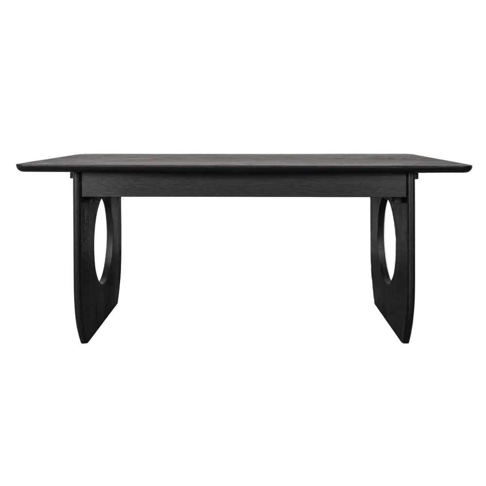 Harcourt Oak Desk - Black
