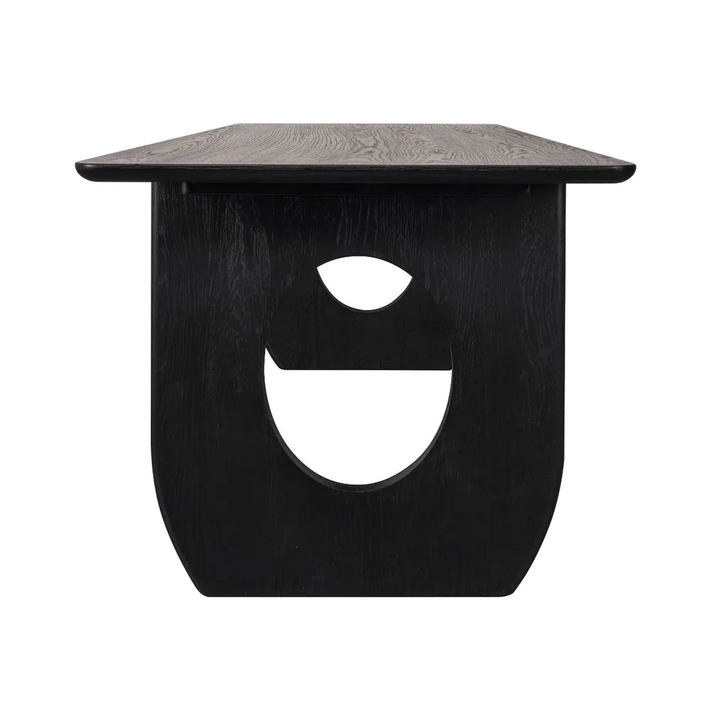 Harcourt Oak Desk - Black