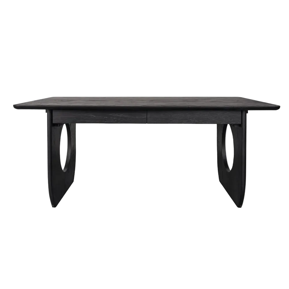 Harcourt Oak Desk - Black
