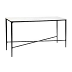 Hawthorne Marble Console Table - Medium Black
