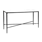 Heston Marble Console Table - Medium Black