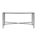 Heston Marble Console Table - Medium Black