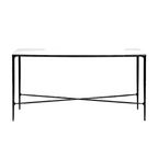 Heston Marble Console Table - Medium Black