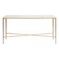 Hawthorne Marble Console Table - Medium Brass