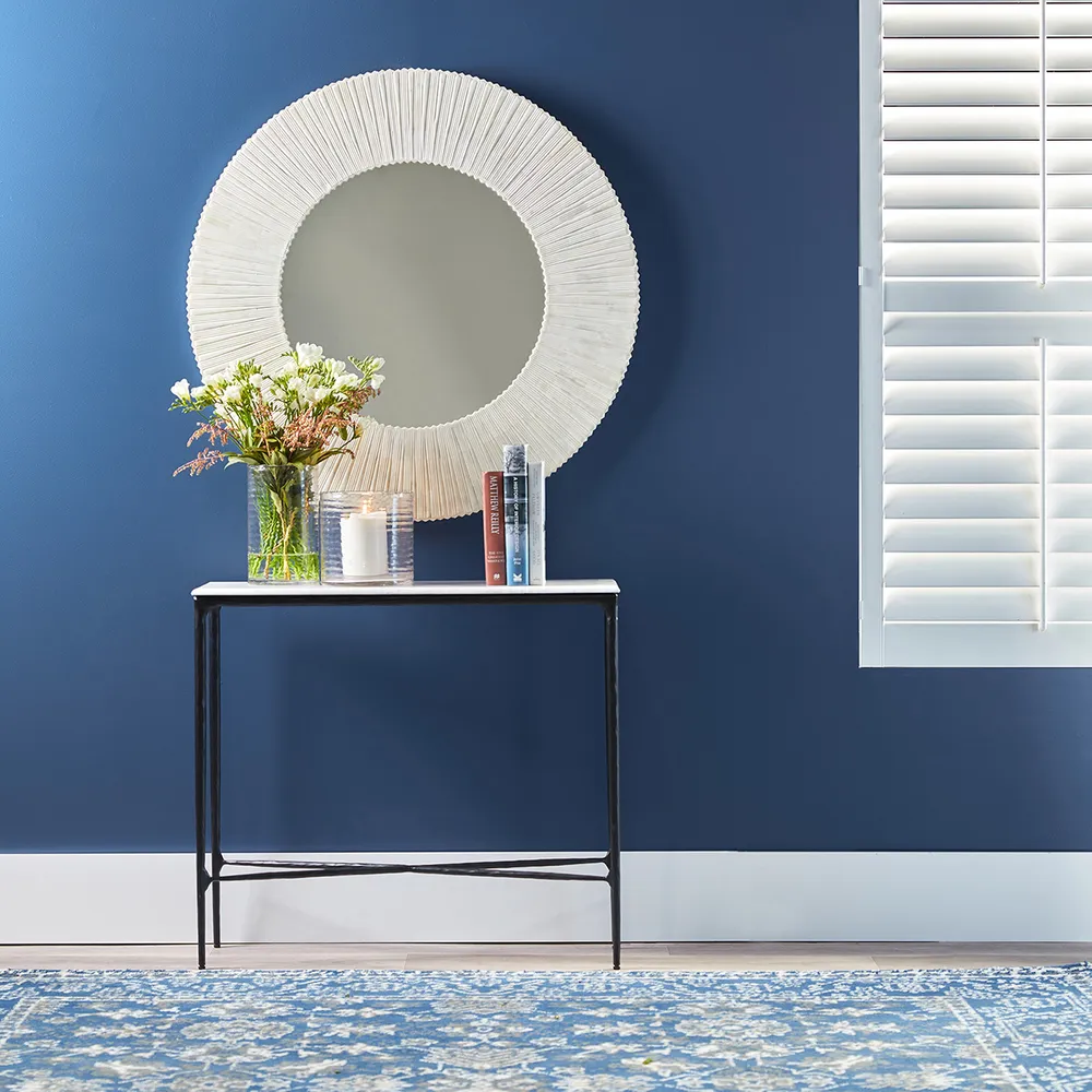 Hawthorne Marble Console Table - Small Black