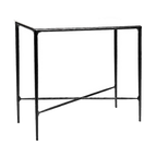 Heston Marble Console Table - Small Black