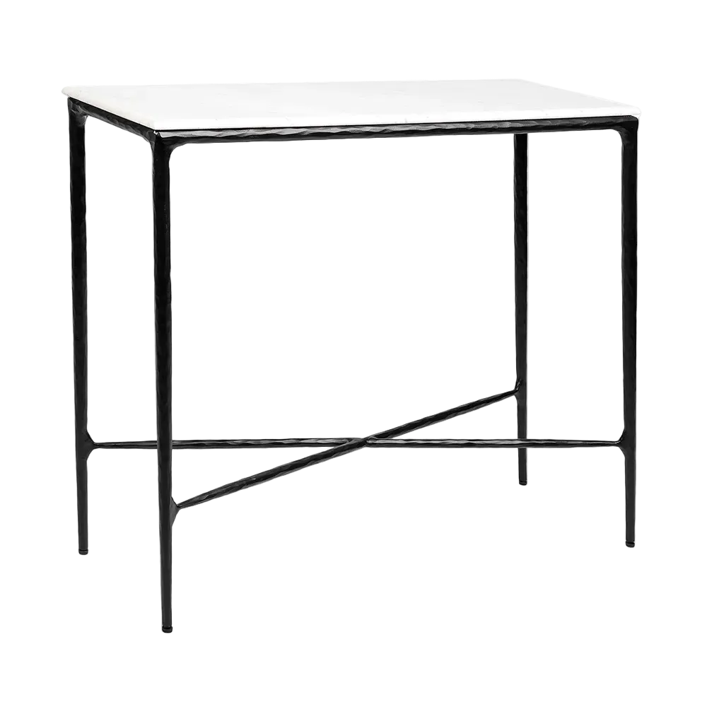 Hawthorne Marble Console Table - Small Black