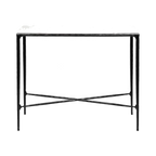 Heston Marble Console Table - Small Black