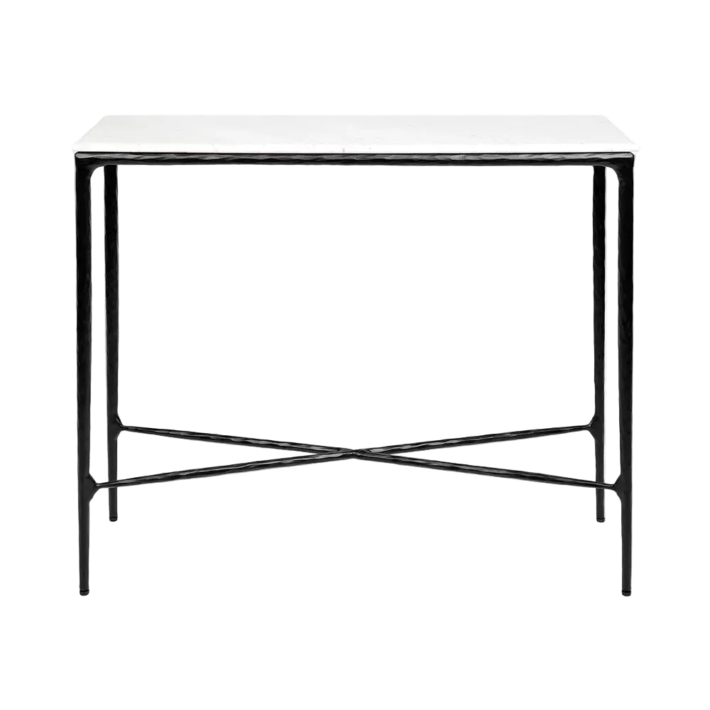 Hawthorne Marble Console Table - Small Black