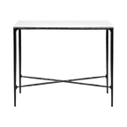 Hawthorne Marble Console Table - Small Black