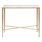 Heston Marble Console Table - Small Brass