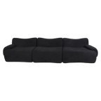 Ciro Teddy Fabric Compressed Modular Sofa, 4.5 Seater, Black