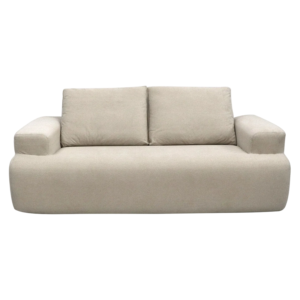 Snowdon Fleece Fabric Sofa 3 Seater - Beige