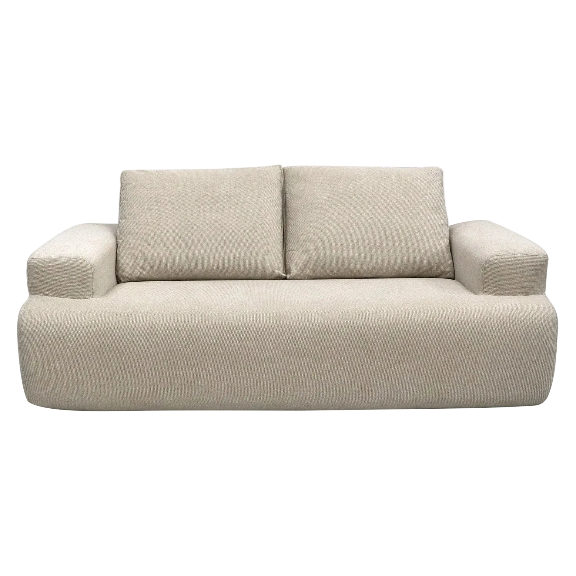 Snowdon Fleece Fabric Sofa 3 Seater - Beige