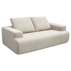 Snowdon Fleece Fabric Sofa 3 Seater - Beige