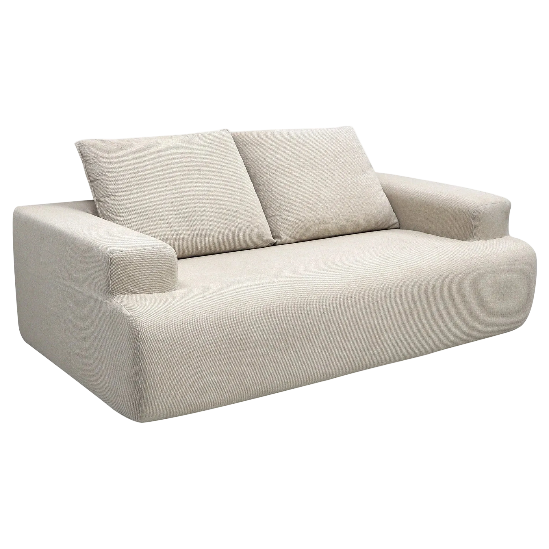 Snowdon Fleece Fabric Sofa 3 Seater - Beige