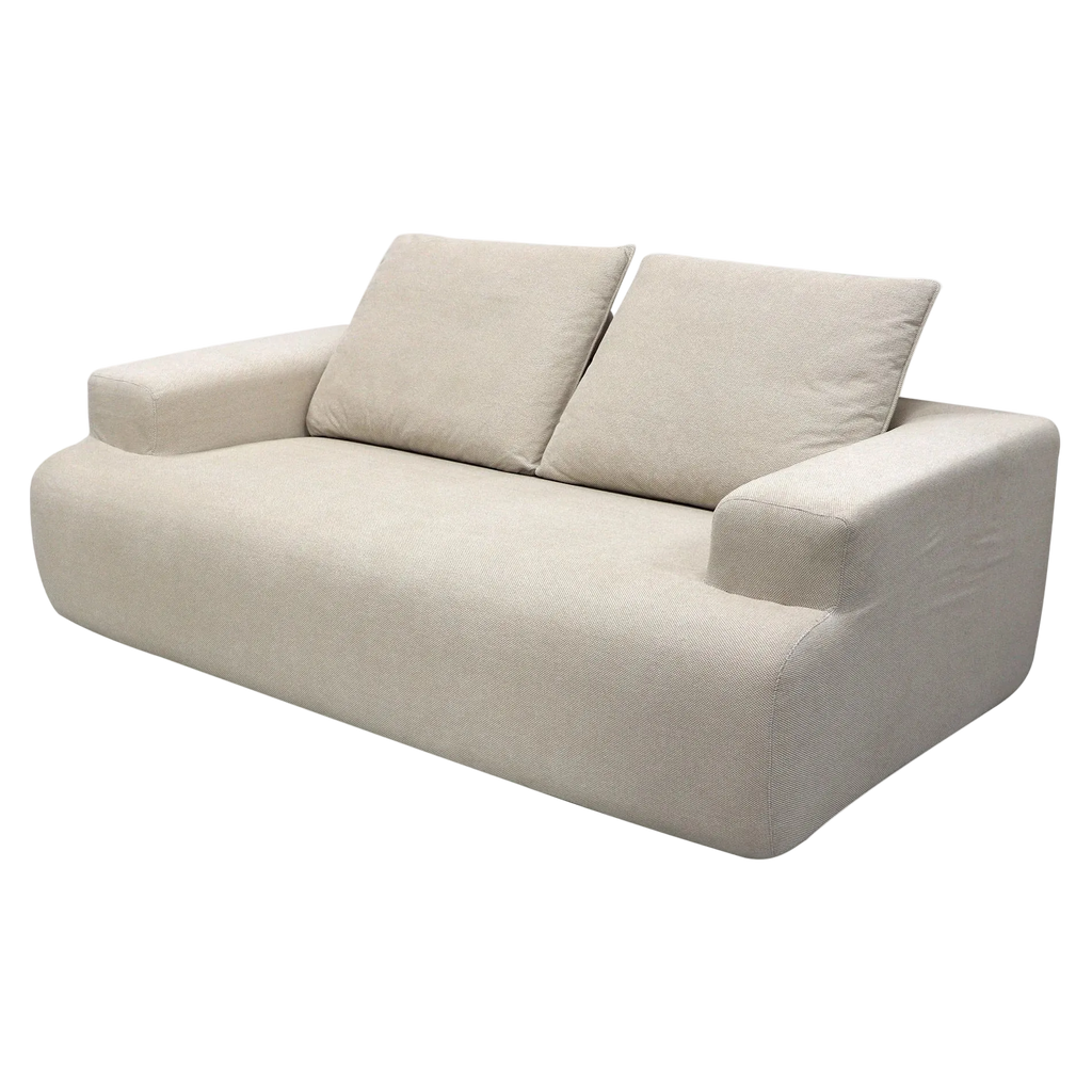 Snowdon Fleece Fabric Sofa 3 Seater - Beige
