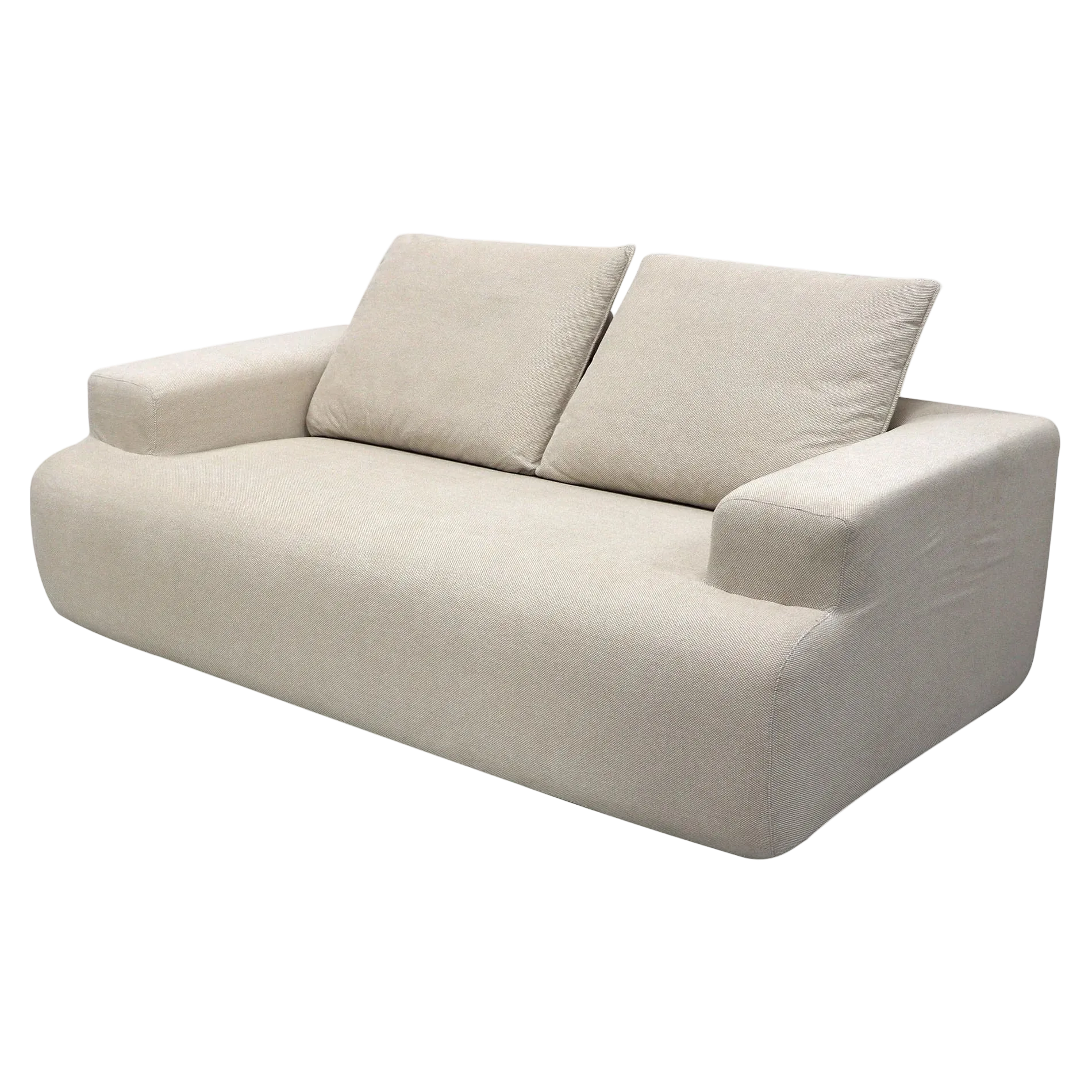 Snowdon Fleece Fabric Sofa 3 Seater - Beige