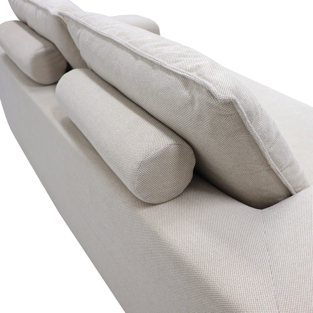 Snowdon Fleece Fabric Sofa 3 Seater - Beige