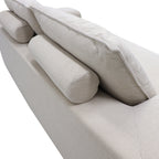 Snowdon Fleece Fabric Sofa 3 Seater - Beige