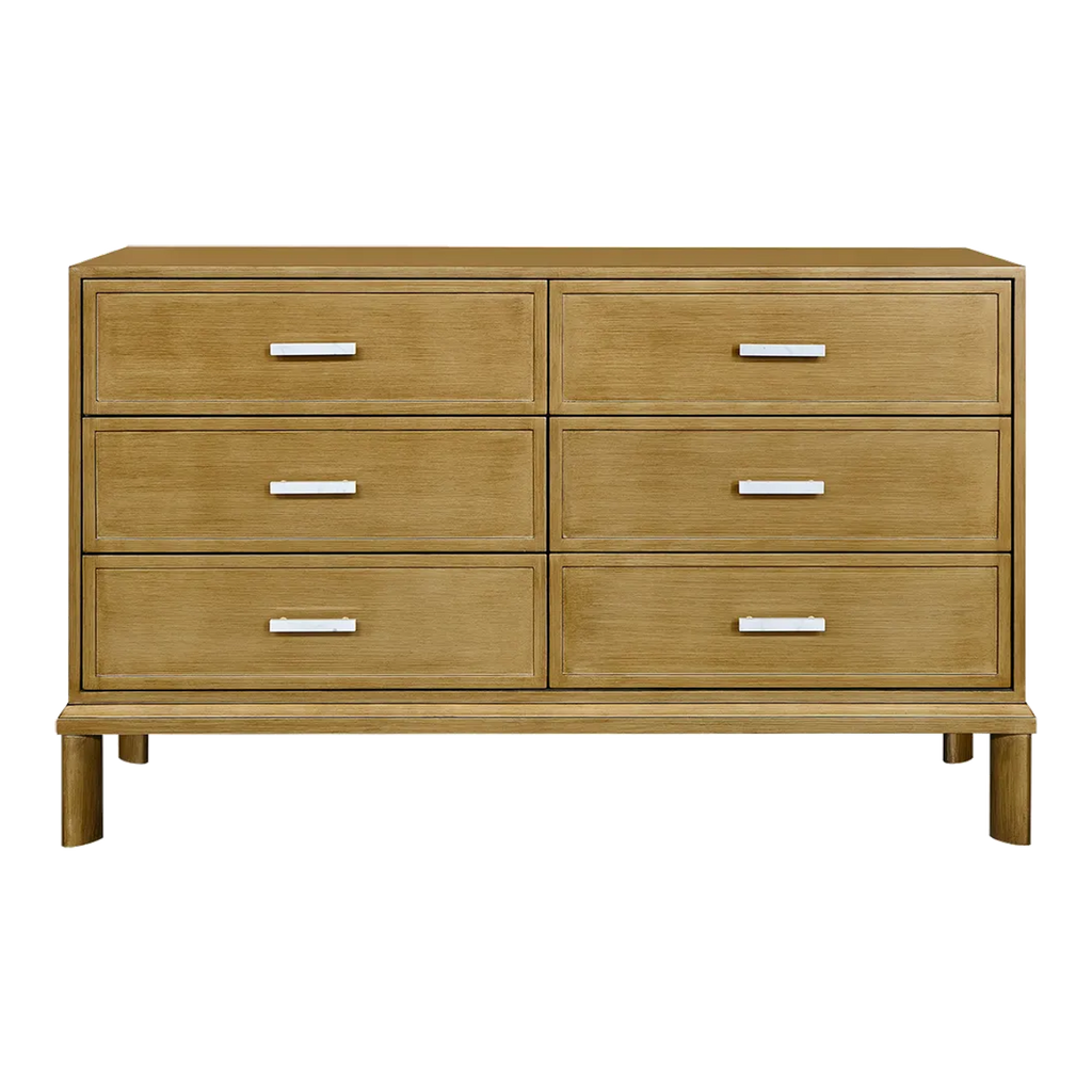Jill 6 Drawer Chest - Antique Gold