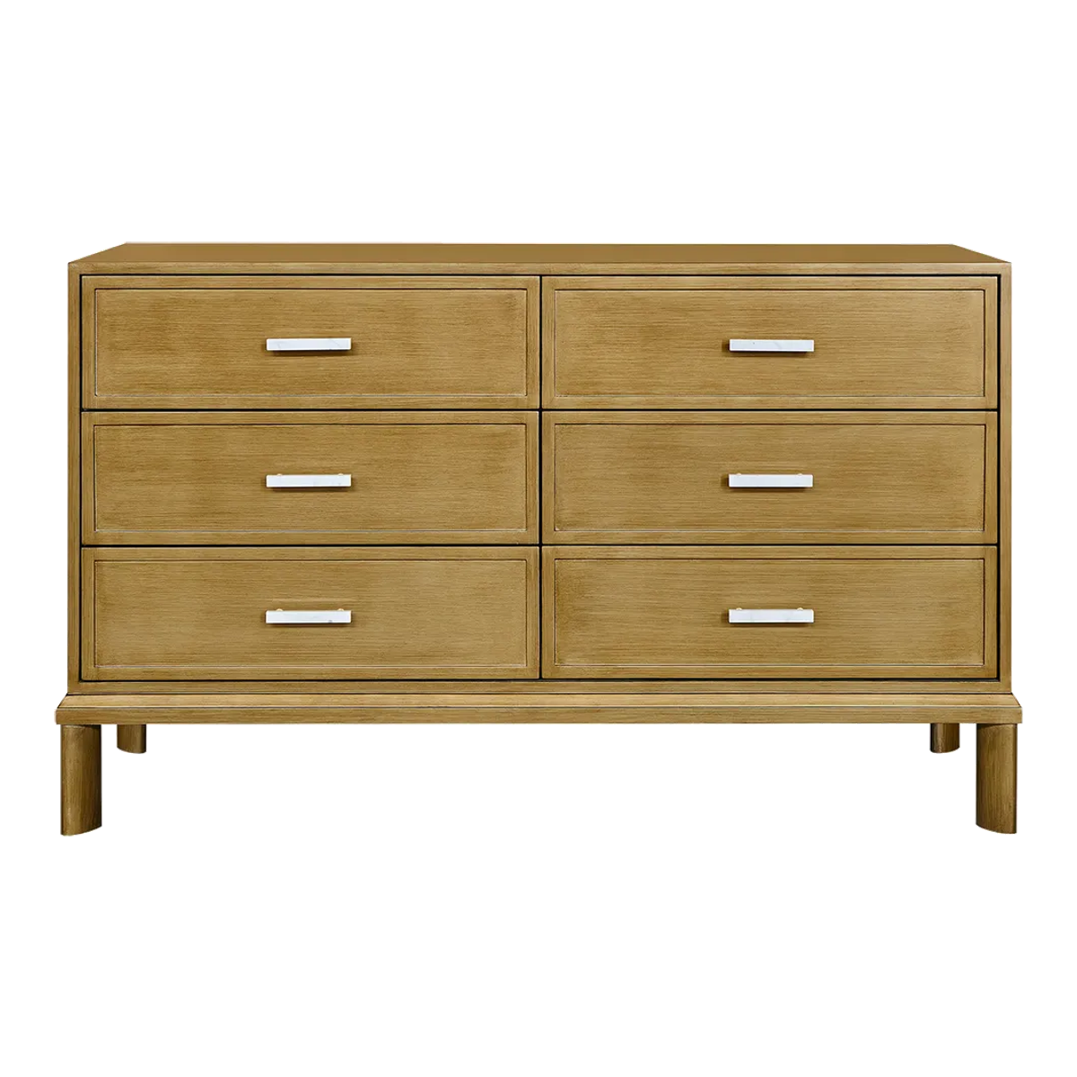 Jill 6 Drawer Chest - Antique Gold