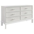 Jarvis 6 Drawer Chest - White