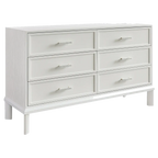 Jill 6 Drawer Chest - White