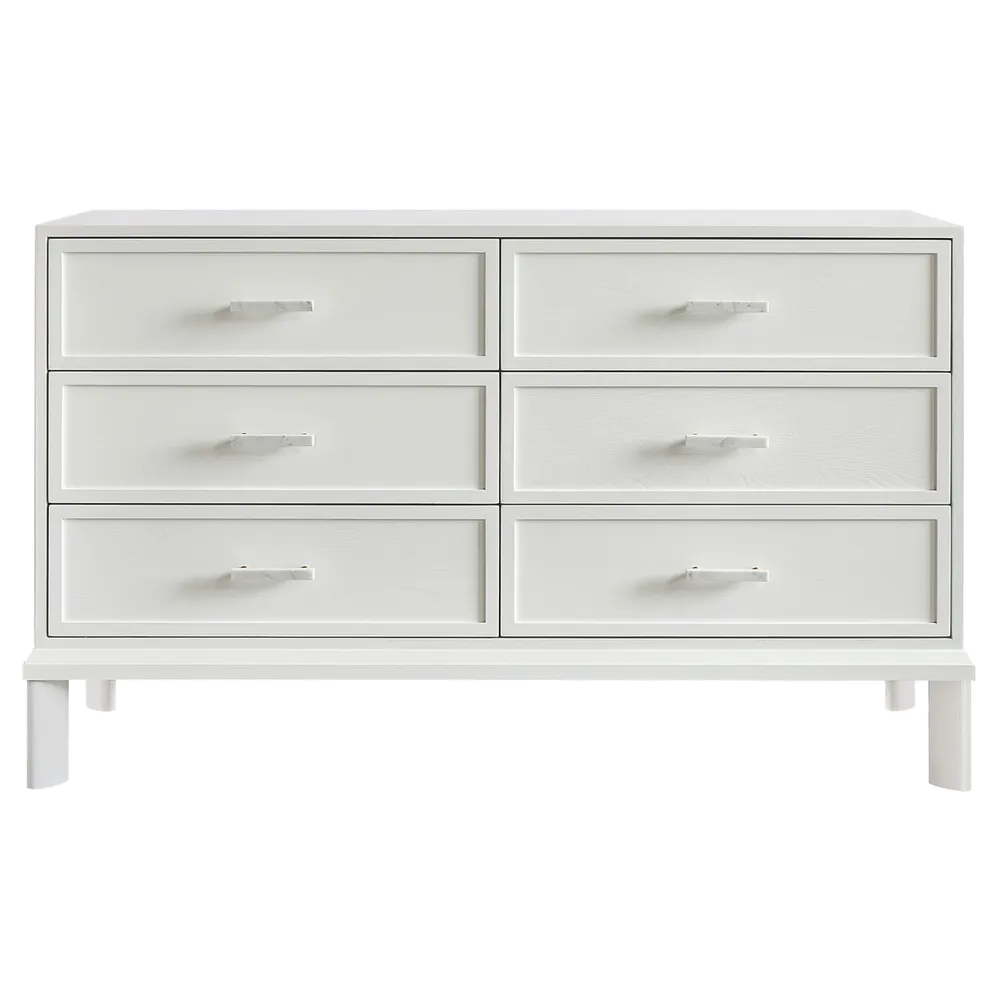 Jarvis 6 Drawer Chest - White