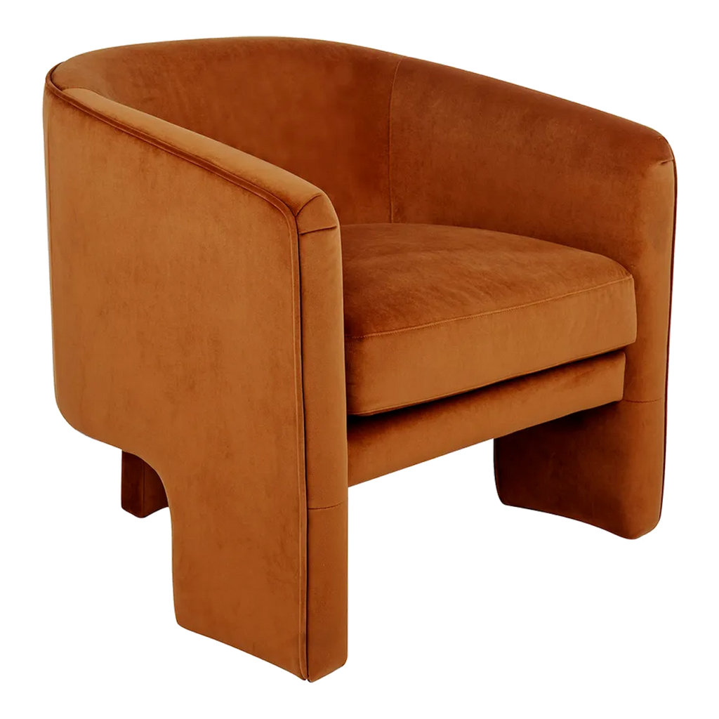 Kylie Arm Chair - Caramel Velvet
