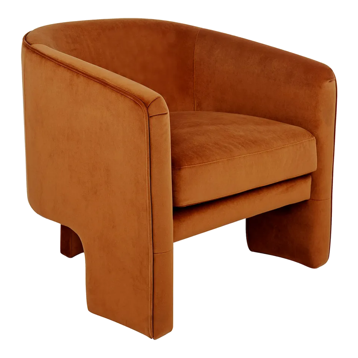 Kylie Arm Chair - Caramel Velvet