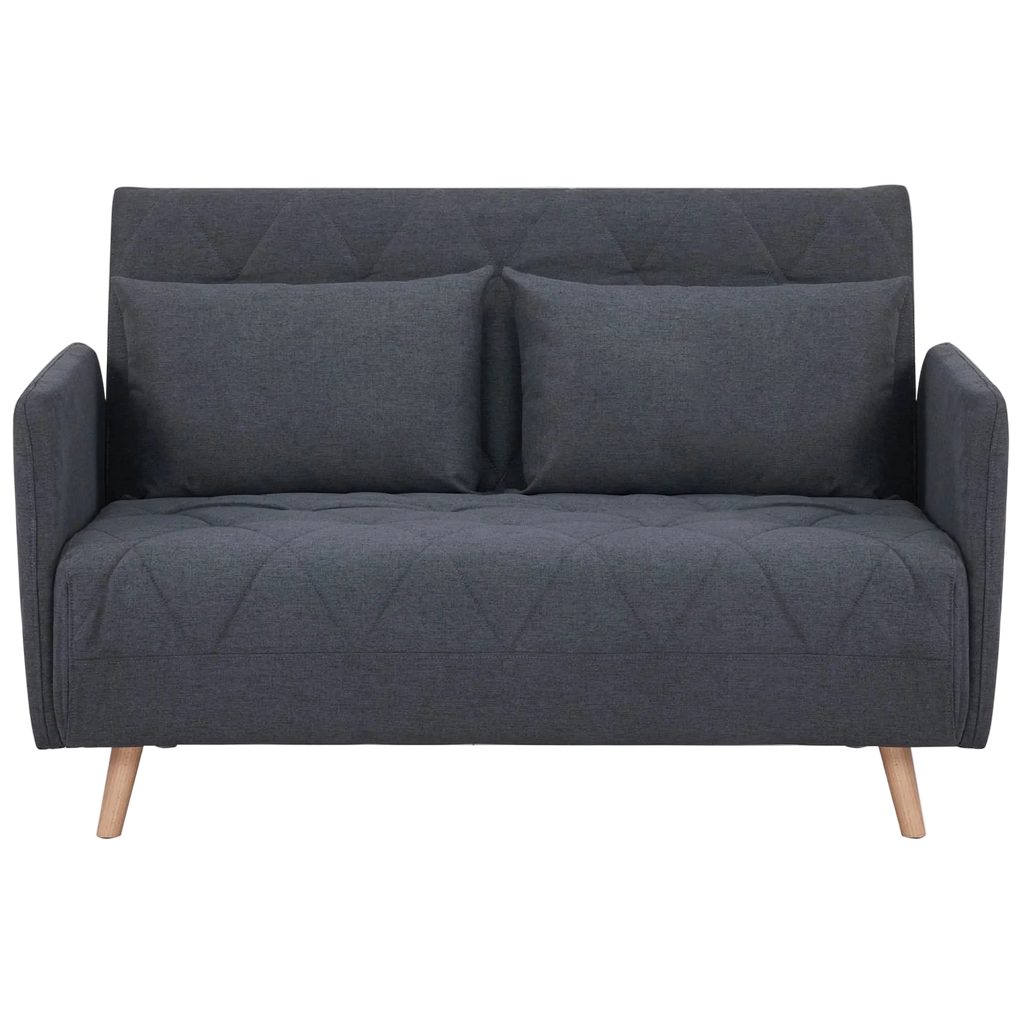 Alnes Fabric Click Clack Sofa Bed, Double, Charcoal