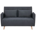 Alnes Fabric Click Clack Sofa Bed, Double, Charcoal