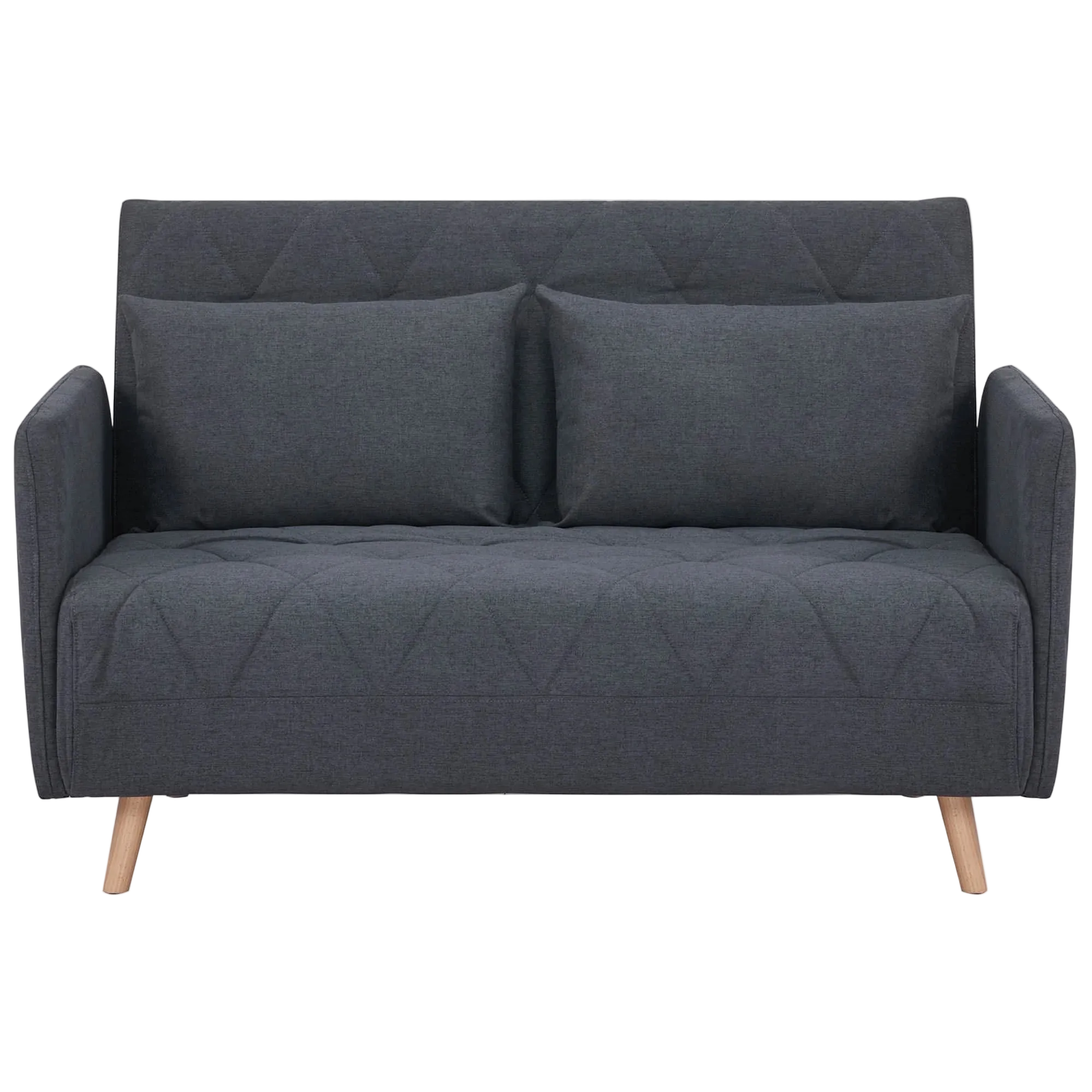 Alnes Fabric Click Clack Sofa Bed, Double, Charcoal