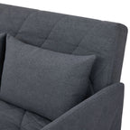 Alnes Fabric Click Clack Sofa Bed, Double, Charcoal