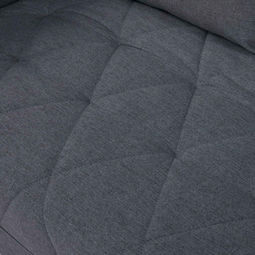 Alnes Fabric Click Clack Sofa Bed, Double, Charcoal