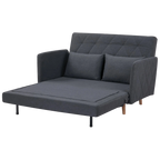 Alnes Fabric Click Clack Sofa Bed, Double, Charcoal