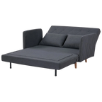 Alnes Fabric Click Clack Sofa Bed, Double, Charcoal